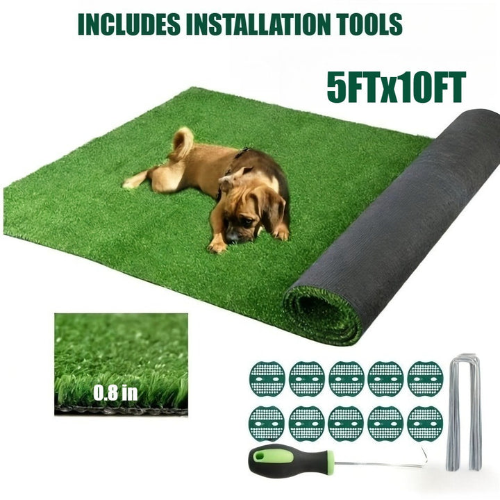 Artificial Grass  roll 0.7in-Height 2colors 5ft-width