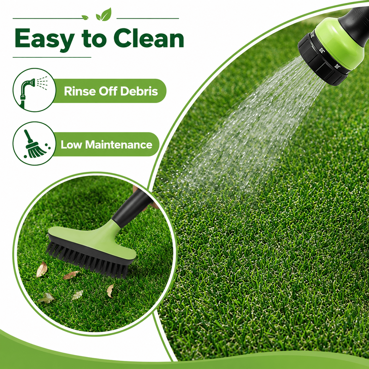 Artificial Grass roll 0.7in-Height 4colors 5ft-width